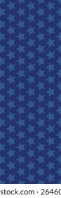 Padrão patriótico americano sem emenda. Fundo tradicional dos EUA. Estrelas azuis em fundo azul. Modelo de vetor para tecido, têxtil, papel de parede, papel de embrulho.
