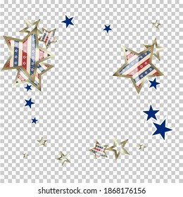 American patriotic stars and pattern. Holiday graphic design. USA Independence Day or Presidents Day star pattern in American flag colors.