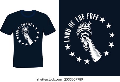 Ilustração vetorial de design de camiseta dos Patriots Americanos