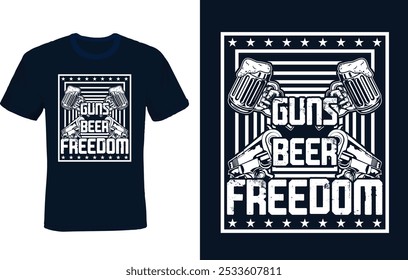 American Patriots T-shirt Design Vector Illustration