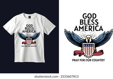 American Patriots T-shirt Design Vector Illustration