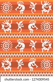 American pattern. Ethnic seamless ornament.