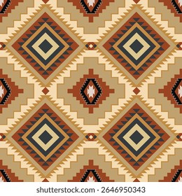 ์Padrão nativo americano padrão geométrico padrão étnico, padrão de pixel ilustração vetor sem emenda decoração geométrica africana asteca, design para impressão bandana tecido tapete fundo papel de parede cobertor roupas.