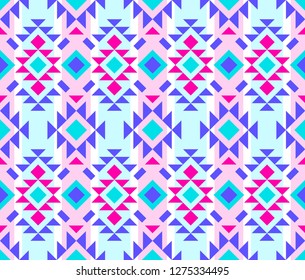 American pattern. Geometric seamless ornament. Decorative and design elements for textile, book covers, manufacturing, wallpapers, print, gift wrap.
