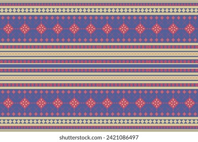American pattern native pattern black traditional sarong pattern Abstract Geometric Triangular squares lined up at the bottom blue orange yellow Design for textiles prints fabric patterns carpets