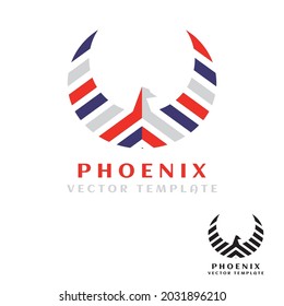 American phoenix and eagle logo symbol