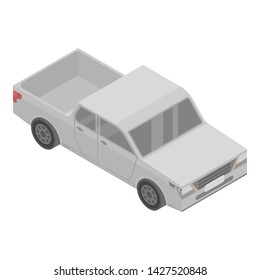 American pickup icon. Isometric of american pickup vector icon for web design isolated on white background