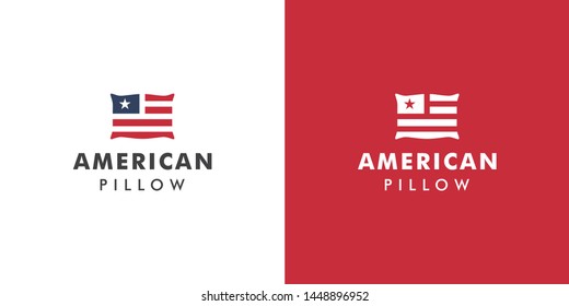 American Pillow Logo Design Concept, ready to use