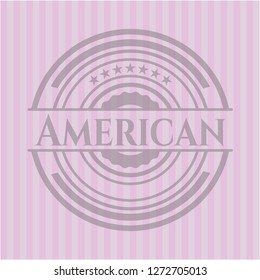 American pink emblem