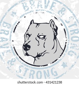 American Pit Bull Terrier emblem