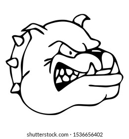 American Pitbull Terrier Dog . Vector Illustration