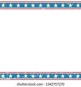 American poster for your message. American vector background.