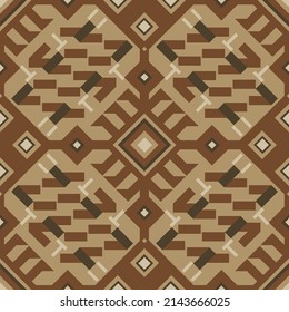 American prairie pattern. Seamless Abstract ethnic pattern. Tribal design. Seamless Native American pattern. Can be used for the design of textiles, fabrics, wallpapers and backgrounds