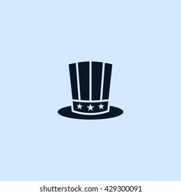 american president day hat icon. american president day hat sign