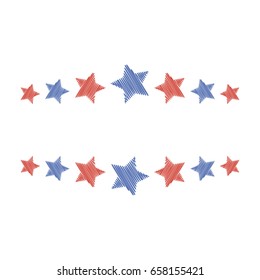 American President Day Stars Border Colored Stock Vector (Royalty Free ...