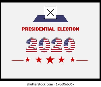 American presidential election vector illustration