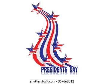 American Presidents Day celebration.Vector