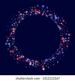 American Presidents Day stars background. 