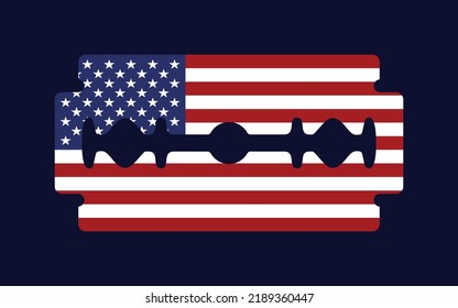 American Razor Blade Logo Design