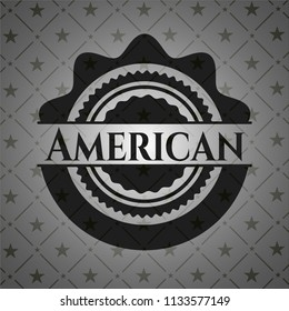 American realistic black emblem