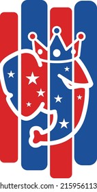 American Republican Party Election Elephant Symbol Stock Vector Royalty Free