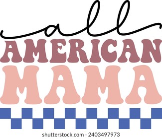 amerikanisches Retro-Design und digitaler Download