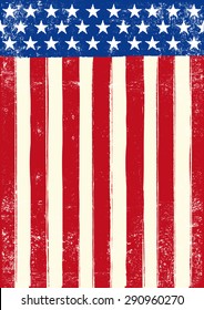 American retro grunge flag. An american grunge flag for you