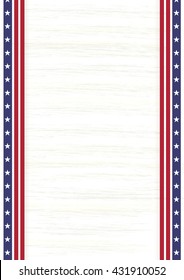 American retro style illustration at Vertical A4 sheet size