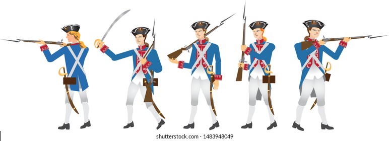 American Revolution Soldier 18's Century  - Vector