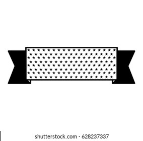 american ribbon isolated icon