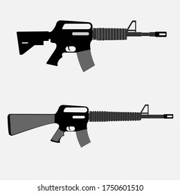 rifles estadounidenses de fondo gris