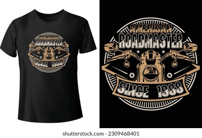 American Roadmaster...t-shirt design concept  for Bikers