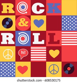 american rock and roll background