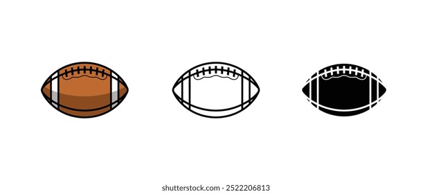 American Rugby Ball vector illustration