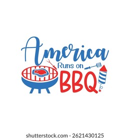 American runs on BBQ memorial day designs