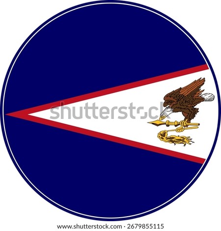 American Samoa Circle Flag, American Samoa Flag Icon