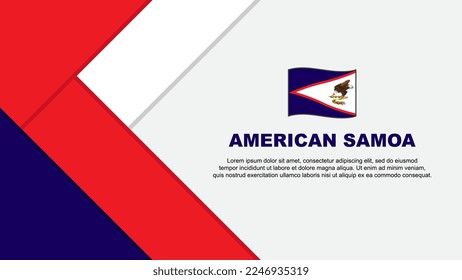 Modèle De Conception Abstraite D'Arrière-Plan Du Drapeau Des Samoa Américaines. Illustration Vectorielle de la bannière de la fête de l'indépendance des Samoa américaines. Illustration des Samoa américaines