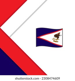 American Samoa Flag Abstract Background Design Template. American Samoa Independence Day Banner Social Media Post. American Samoa Illustration