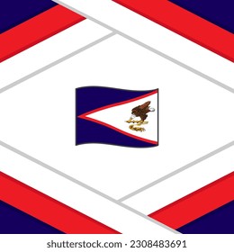 American Samoa Flag Abstract Background Design Template. American Samoa Independence Day Banner Social Media Post. American Samoa Template