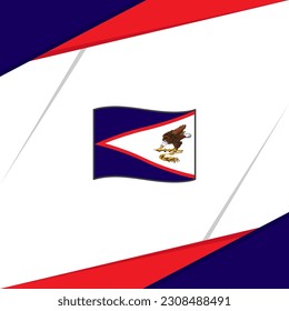 American Samoa Flag Abstract Background Design Template. American Samoa Independence Day Banner Social Media Post. American Samoa