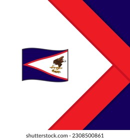 American Samoa Flag Abstract Background Design Template. American Samoa Independence Day Banner Social Media Post. American Samoa Cartoon