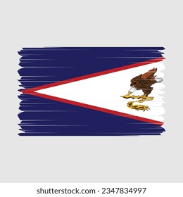 American Samoa flag icon vector illustration