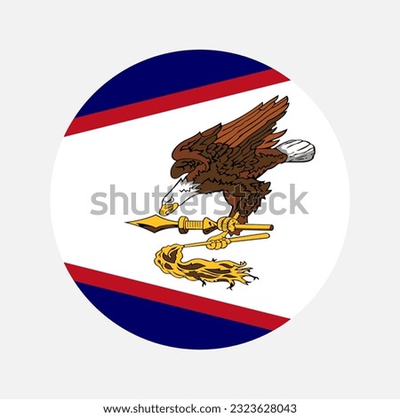 American Samoa flag simple illustration for independence day or election