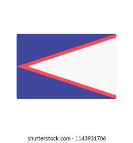 American samoa Flag Vector