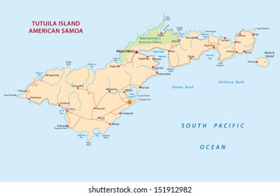 American Samoa Map