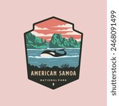 american samoa national park logo vector symbol illustration design