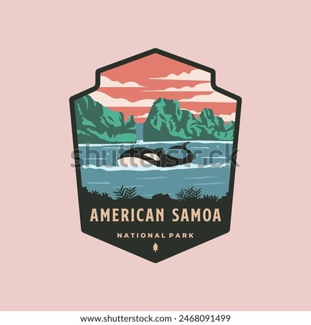 american samoa national park logo vector symbol illustration design