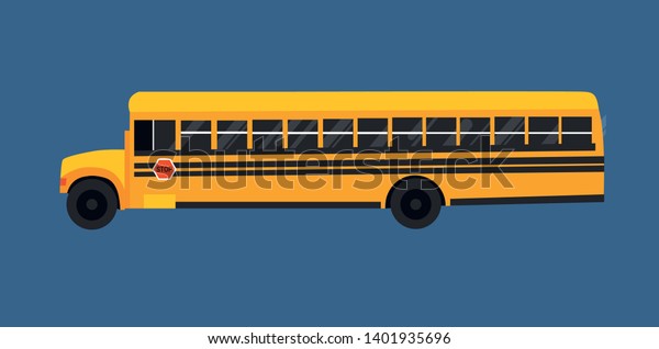 American school bus. vector\
graphics