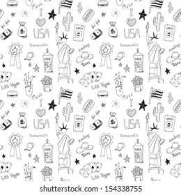 American seamless pattern