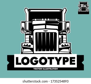 American Semi-Trailer Truck Vector Illustration